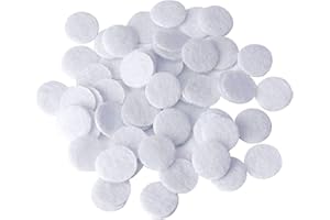 AEGYPIUS 500pcs White Microdermabrasion Cotton Filters Replacement for Facial Vacuum Machines, 15mm Dia Dermabrasion Filters, Microdermabrasion Filters Sponge Filter for Suction Microdermabrasion Machine