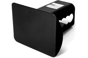 EVERHITCH Blank Metal Hitch Cover (Fits 2" Receiver, Black 3"x4")