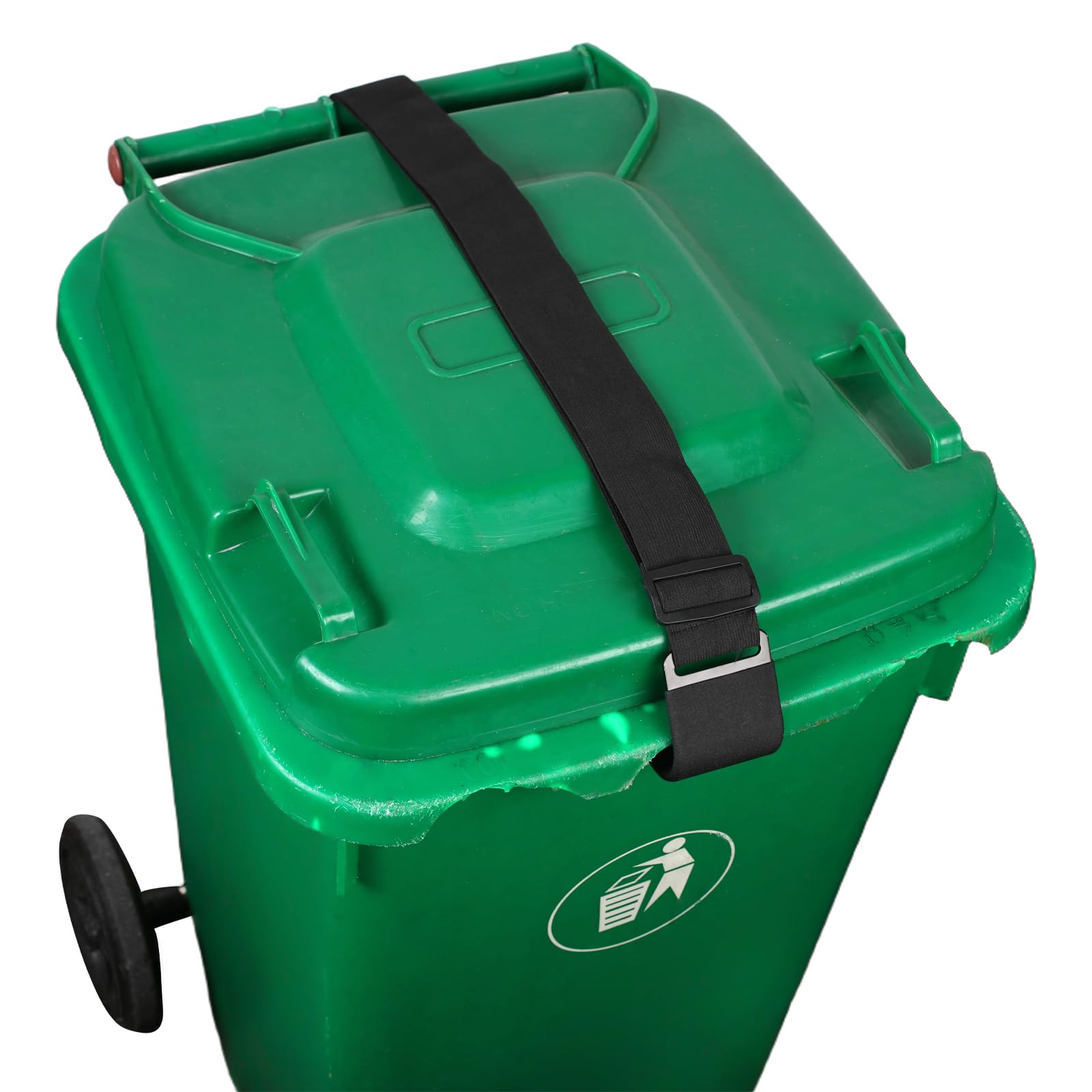 Photo 1 of 2PCS Trash Can Locks for Animals, Adjustable Garbage Can Lid Locks Security Strap, Raccoon Bear Proof Trash Can Lock, Prevent Odor from Spreading,Fits Multiple Sizes Cans