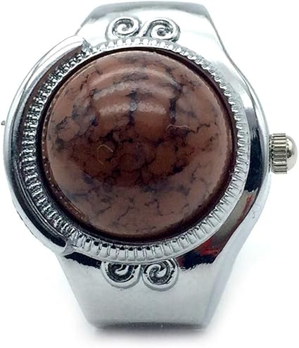 HSTFⓇ Reloj de Dedo con patrón de Piedra Anillos de Piedra ...