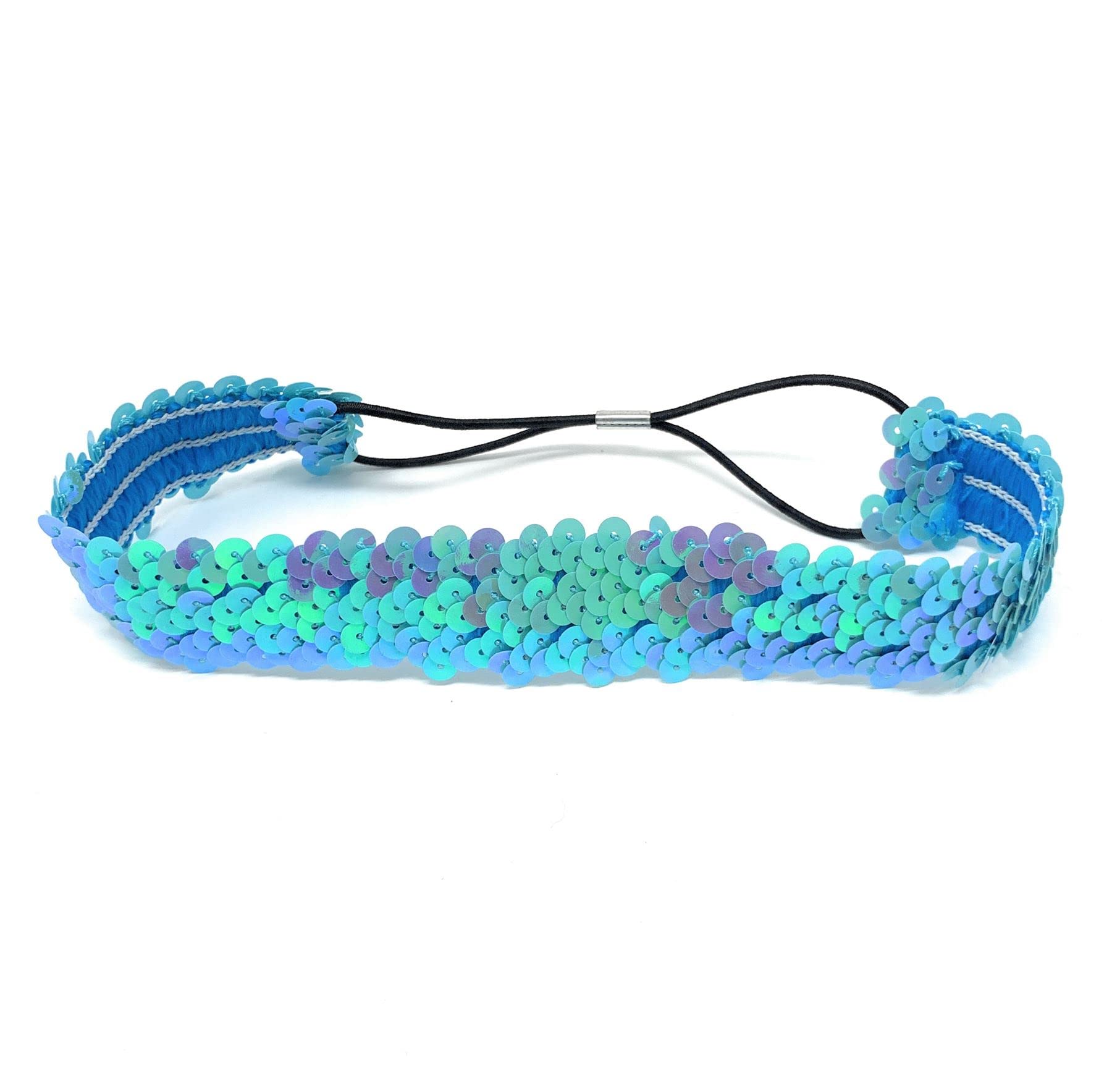 Aqua Womens Sequin Polyester Fancy Dress Headband 38 x 3cm