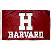 Harvard Crimson Athletic Logo Flag