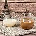 ELITEA Clear Glass Milk Tea Serving Pitcher Cream Pitcher Creamer Mug 200ml / 7 fl.oz for Tea Coffee