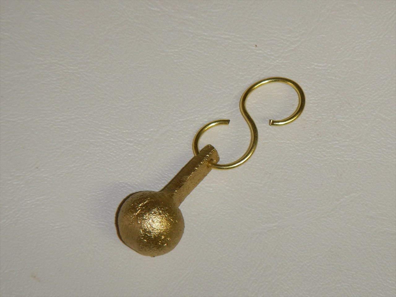 Nautical Decor Store Solid Brass Bell Clapper With Flexible