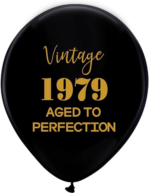 Amazon Com Black Vintage 1979 Balloons 12inch 16pcs Men And