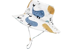 OLRECO Baby Sun Hat Baby Boy Hats Toddler Hat UPF 50+ Bucket Hat for Baby Girls Infant Beach Hat with Wide Brim Kids Caps