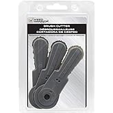 Weed Warrior Brush Cutter Replacement Blades for Brush Cutter Head, 3 Count, Basic