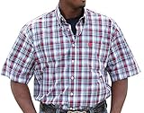 Cinch Men's Mini Plaid Short Sleeve Shirt 3Xl - Mtw111180xwht