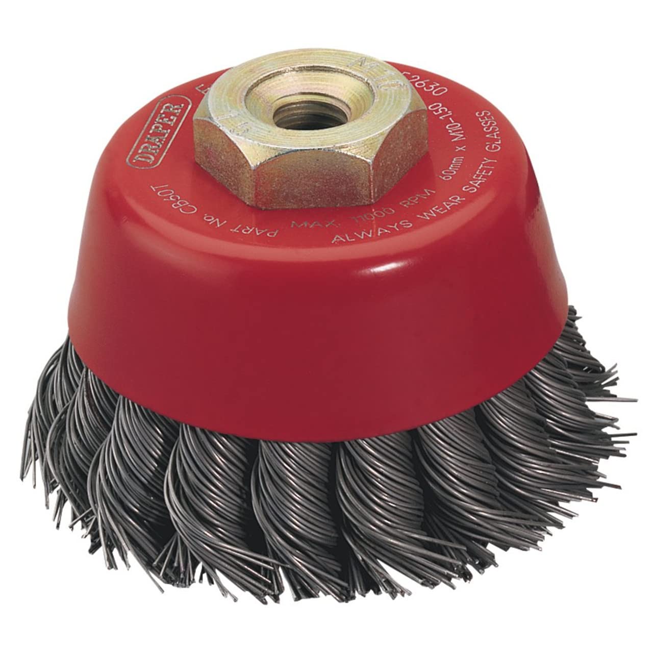 Draper 52630 Expert Twist Knot Wire Cup Brush, 60mm x M10