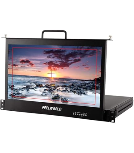 Amazon.com: SEETEC 17.3 Inch 1RU Pull Out Rack Mount Monitor Full