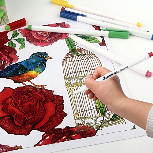 image for Sunacme 36 Color Fineliner Pens Set, 0.38 mm Ultra Fine Point Markers,