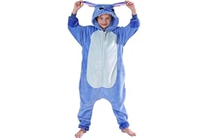 SWEETXIN Kids Unisex Onesie Pajamas Plush One Piece Halloween Costume Cosplay Sleepwear for Girls Boys