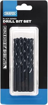 Draper 10pcs Black HSS Drill Bits 7.0mm x 109mm 08834 for Metal Wood Plastic view 2