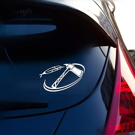 Amazon 車のラップトップの窓のステッカーのための15 10 3cmの方法トマホークの羽のステッカー車のステッカー 車 バイク 車 バイク