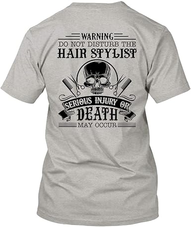 Amazon Com Arered Don T Disturb The Hair Stylist Tshirt Adult