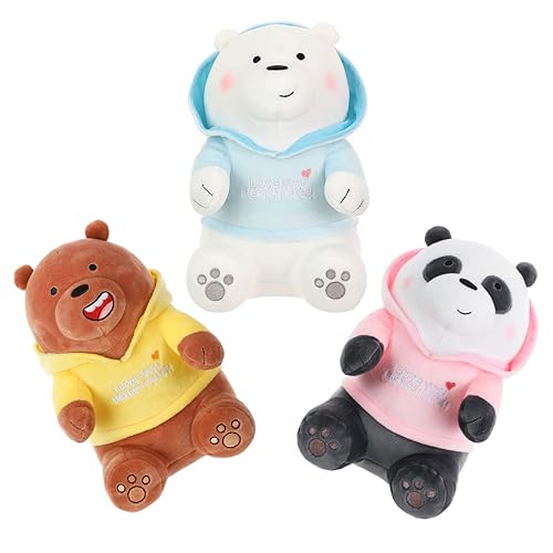 MINISO We Bare Bears Cuddly Stuffed Animals Ultrasoft Hugging