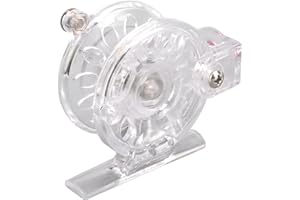 SHANRYA Fly Fishing Wheel, Fishing Reel, Plastic Reels Transparent Comfortable to Hold Fly Fishing Reel Quick Take Up Line Plastic for Sea Fishing