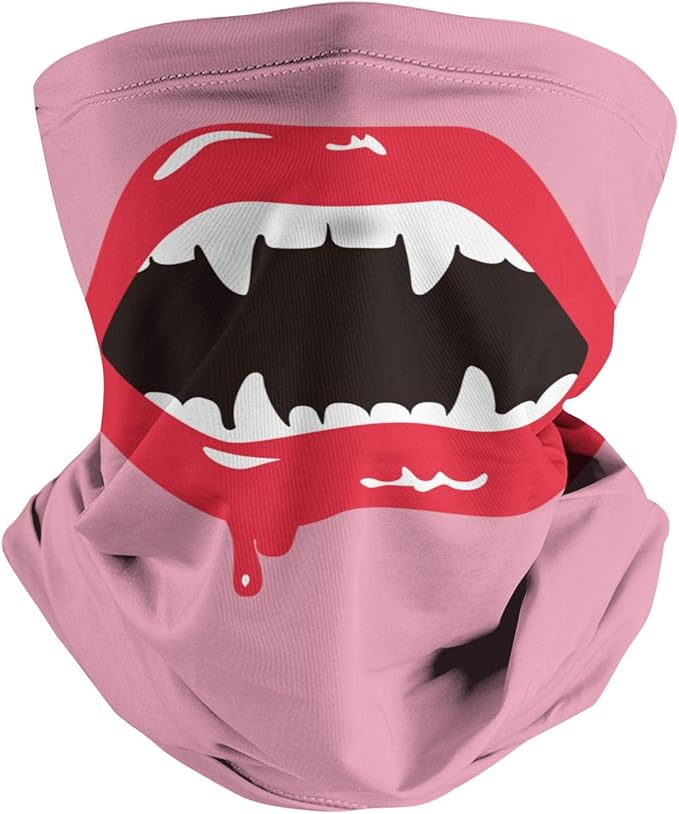Halloween Bloody Mouth Emoji Face Cover for Can Be Changed at Will