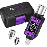 ANPUDS 1/2" Digital Torque Adapter Set (2.9-147.6 Ft-lb / 4-200 Nm) | Slim Electronic Torque Wrench Converter for Confined Spaces, &plusmn;2% Accuracy Torque Meter for Automotive, Motorcycle Repair