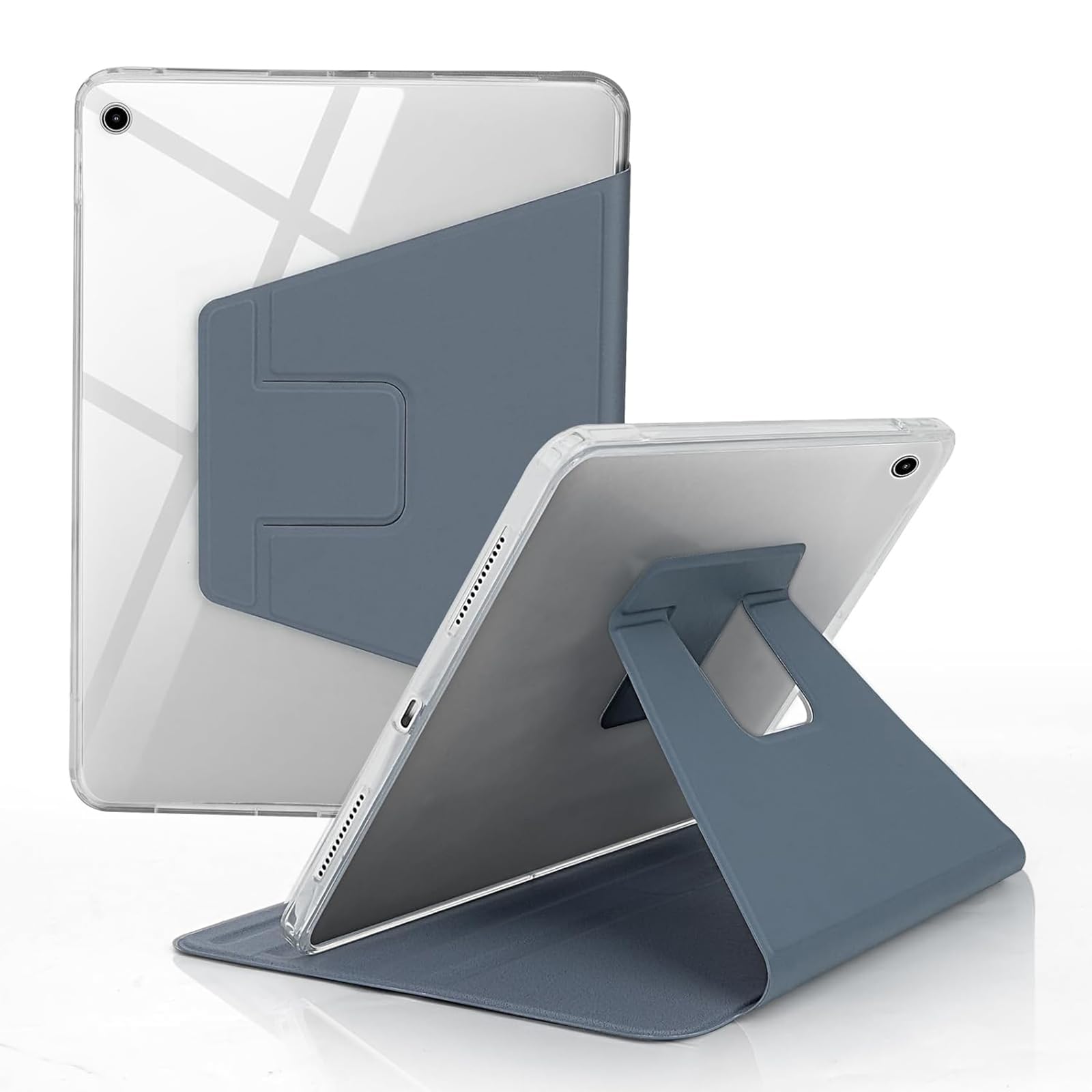 Miieadoo Case for iPad 9/8/7 Gen Case(2021/2020/2019)- Shockproof Cover - Smart Auto Sleep/Wake - Complimentary Four Pen Caps- Perfect for Students at Home/School-Purple