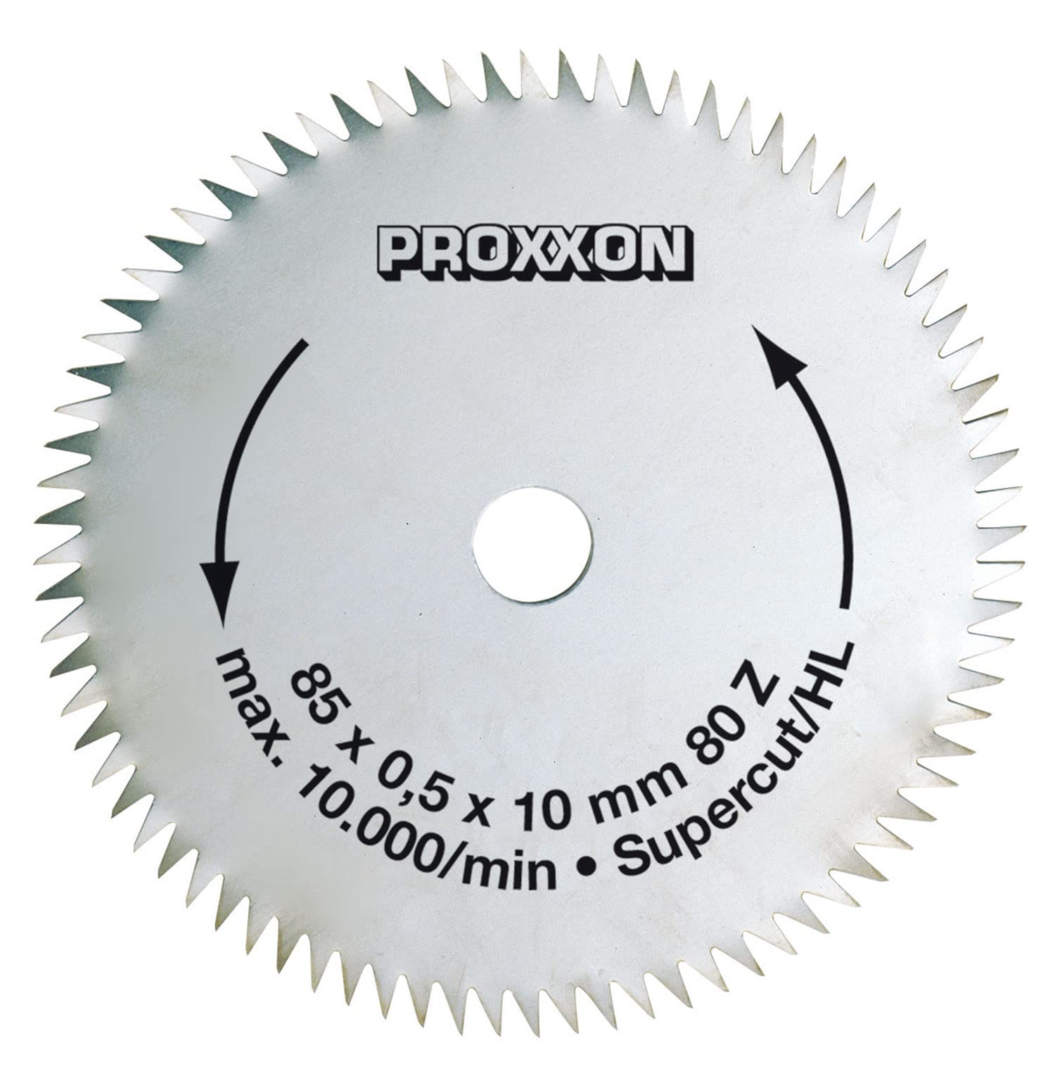 Proxxon SuperCut 28731 Circular Saw Blade 80 Teeth Diameter 85 mm Bore Diameter 10 mm