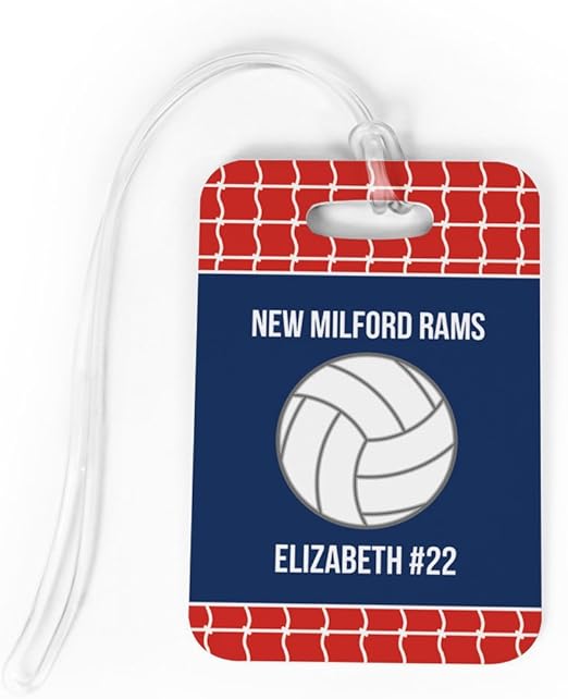 Volleyball Luggage & Bag Tag Personalized Team with