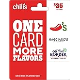 Brinker Physical Gift Card - Chili's Grill & Bar , On The Border and Maggiano's Little Italy - $25