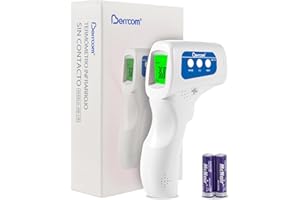 Berrcom Non Contact Forehead Thermometer for Adults, Kids & Babies - Digital Infrared Thermometer Gun with Fever Alarm, 1-Sec