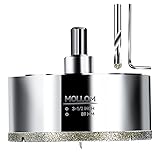 MOLLOM 3-1/2" (89mm) Diamond Hole Saw with 2Pcs