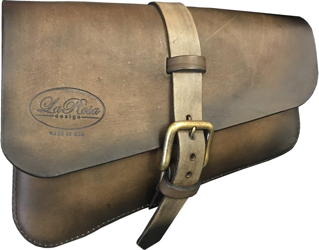 La Rosa Design Left Side Solo Saddle Bag for 2016&UP Triumph Bobber - Hand Dye Leather