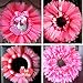 Supla 4 Colors Valentine's Day Tulle Rolls White Pink Red Fuchsia Tulle Fabric Ribbon Tulle Netting Rolls Spool - 6