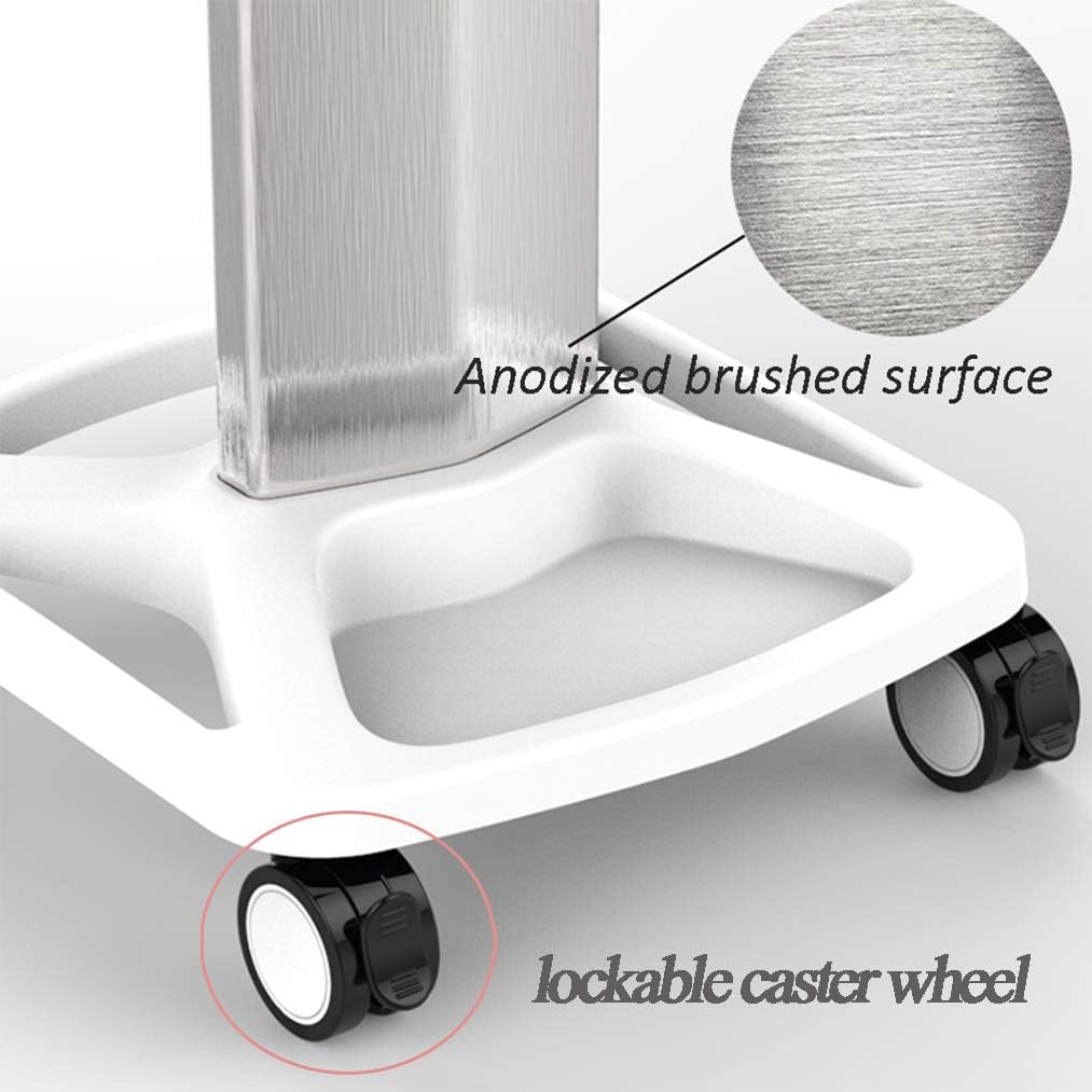 HORV Professional Salon Trolley Cart, Premium Aluminum Instrument Salon Tray, Small Bubble Bracket,Use Pedestal Rolling Cart Wheel Aluminum Stand,Suitable for Beauty Salons, Spas, Barber Shop: Home & Kitchen