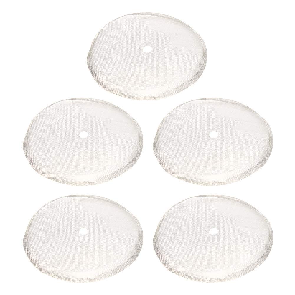 5Pcs Reusable Coffee Filter, 80 Mesh French Press Replacement Filter Screen Stainless Steel Coffee Maker Filters for 600ml French Press Pot Accessory