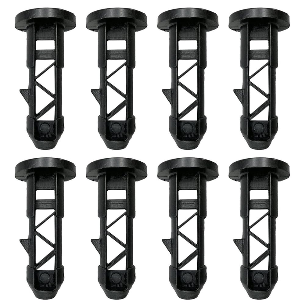 8 PCS Wheelie Bin Lid Hinge Pins Plastic Wheelie Bin Pins for Lid Black Wheelie Bin Handle Plugs for 120L / 240L Household Outdoor Wheelie Trash Cans