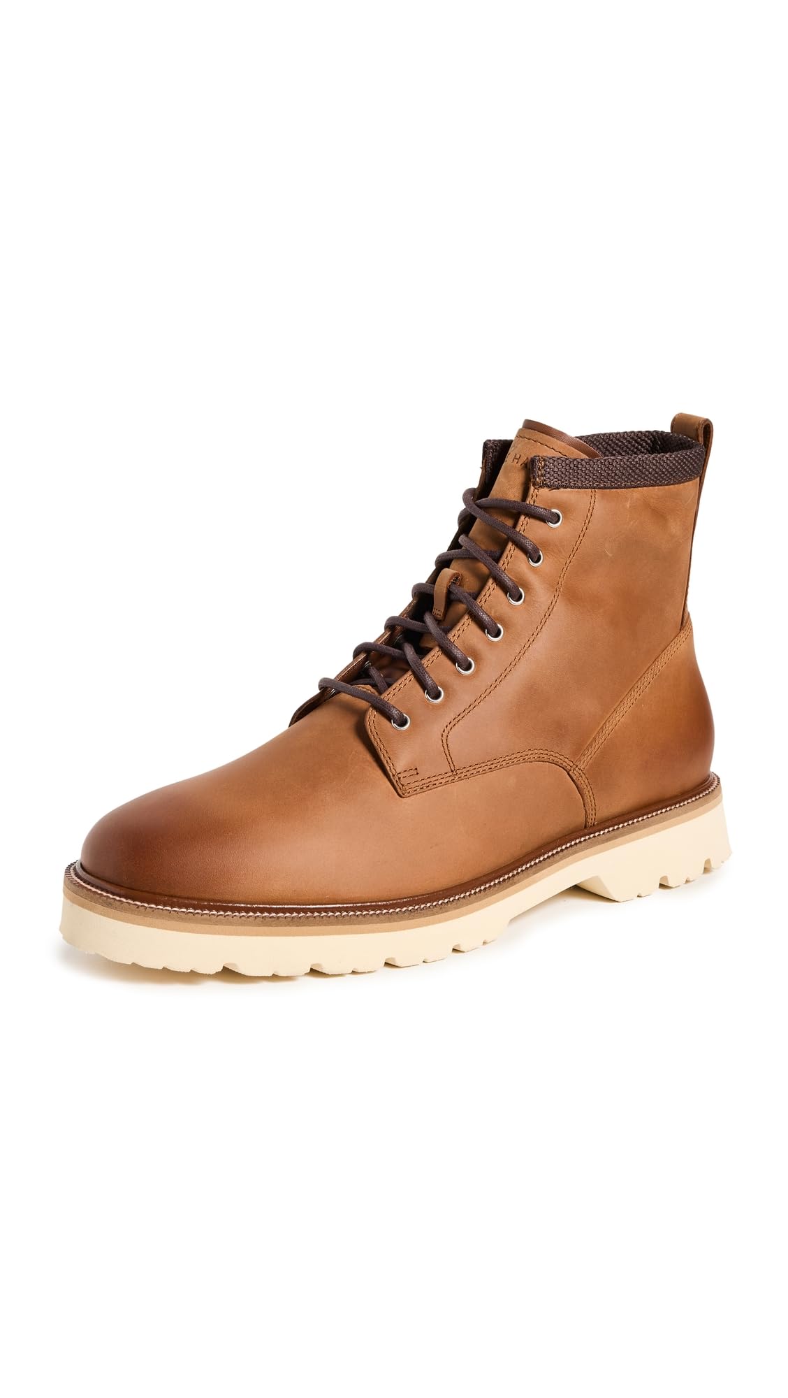 Cole Haan Mens American Classics Plain Toe Boot Waterproof, British Tan/Alabaster Gleam Waterproof, 7.5-W US