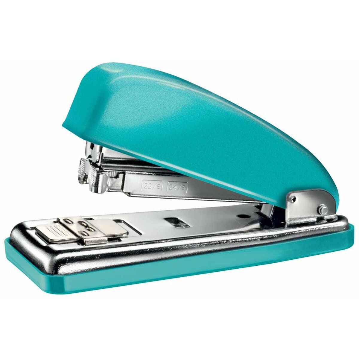 Petrus 626514 Classic Metal Stapler, 30 Sheets, 180° Opening, Wow Range, Turquoise