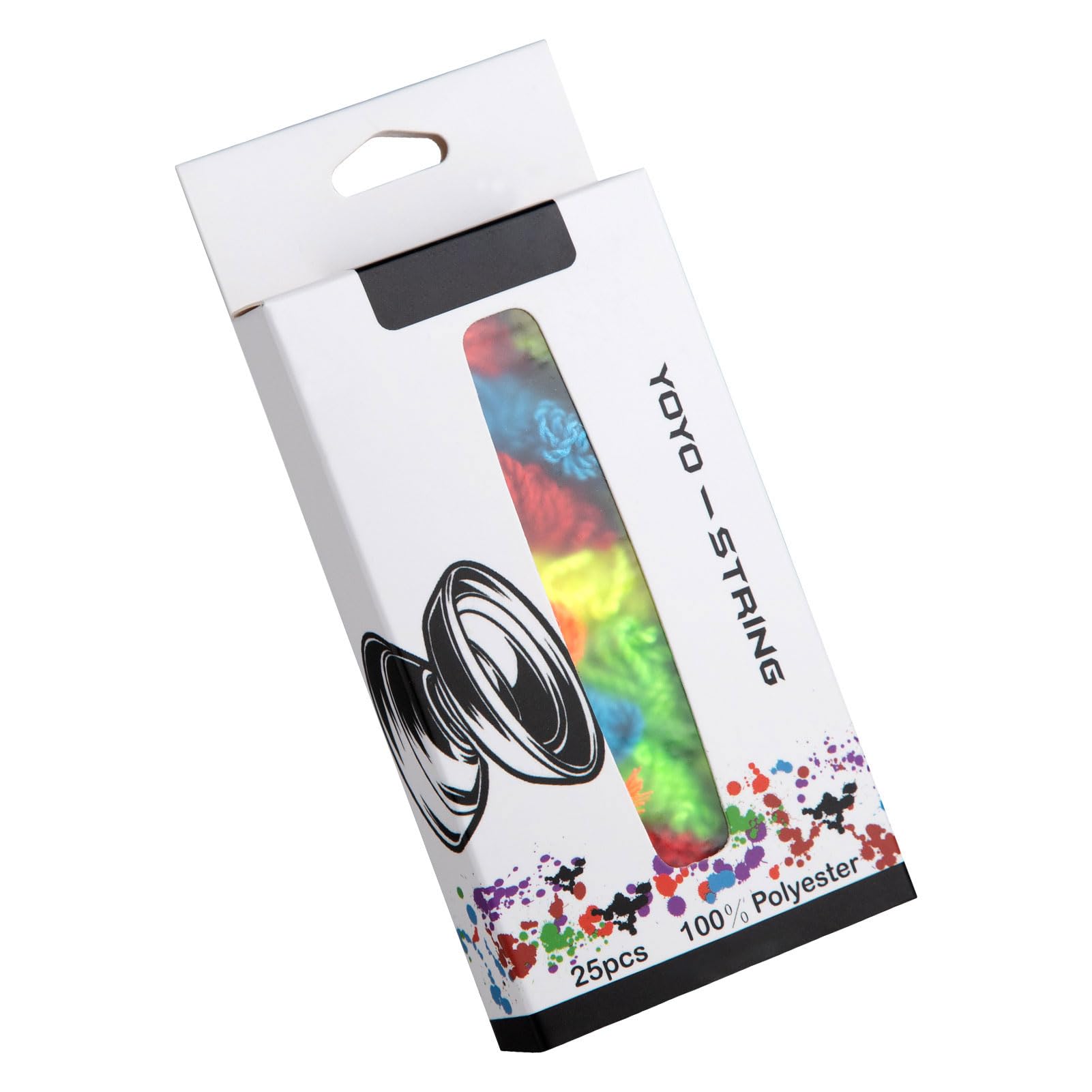 Yoyo Strings Professional 100% Polyester, Yo-yo String Pack of 25 - Yellow, Green, Blue, Orange, Red