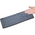 CaseBuy Keyboard Cover Skin for Logitech MK270 MK295 Wireless Keyboard & Logitech K200 K260 K270 MK200 MK260 Keyboard (Clear)