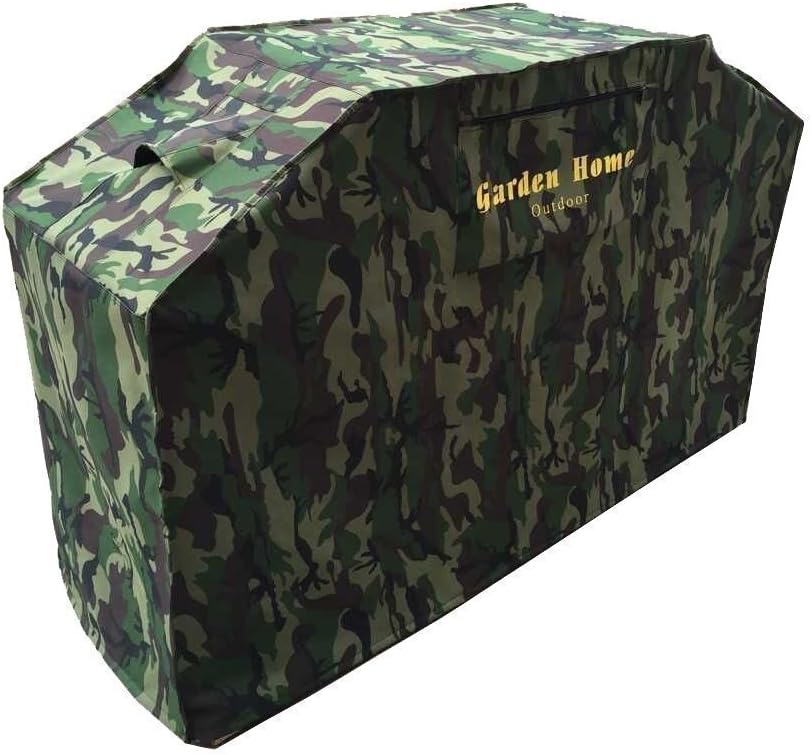 Garden Home Heavy Duty 52" Small Grill Cover Camo with Brush&Glove