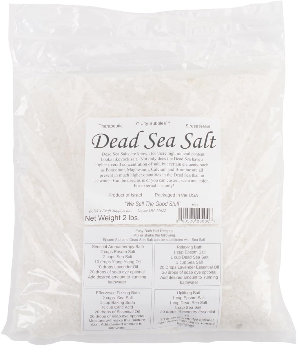 Crafty Bubbles Dead Sea Salt 2lb Bag