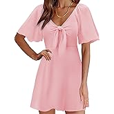 MixShe Summer Dresses for Women 2025 Elegant Classy V-Neck Dress S-XXL