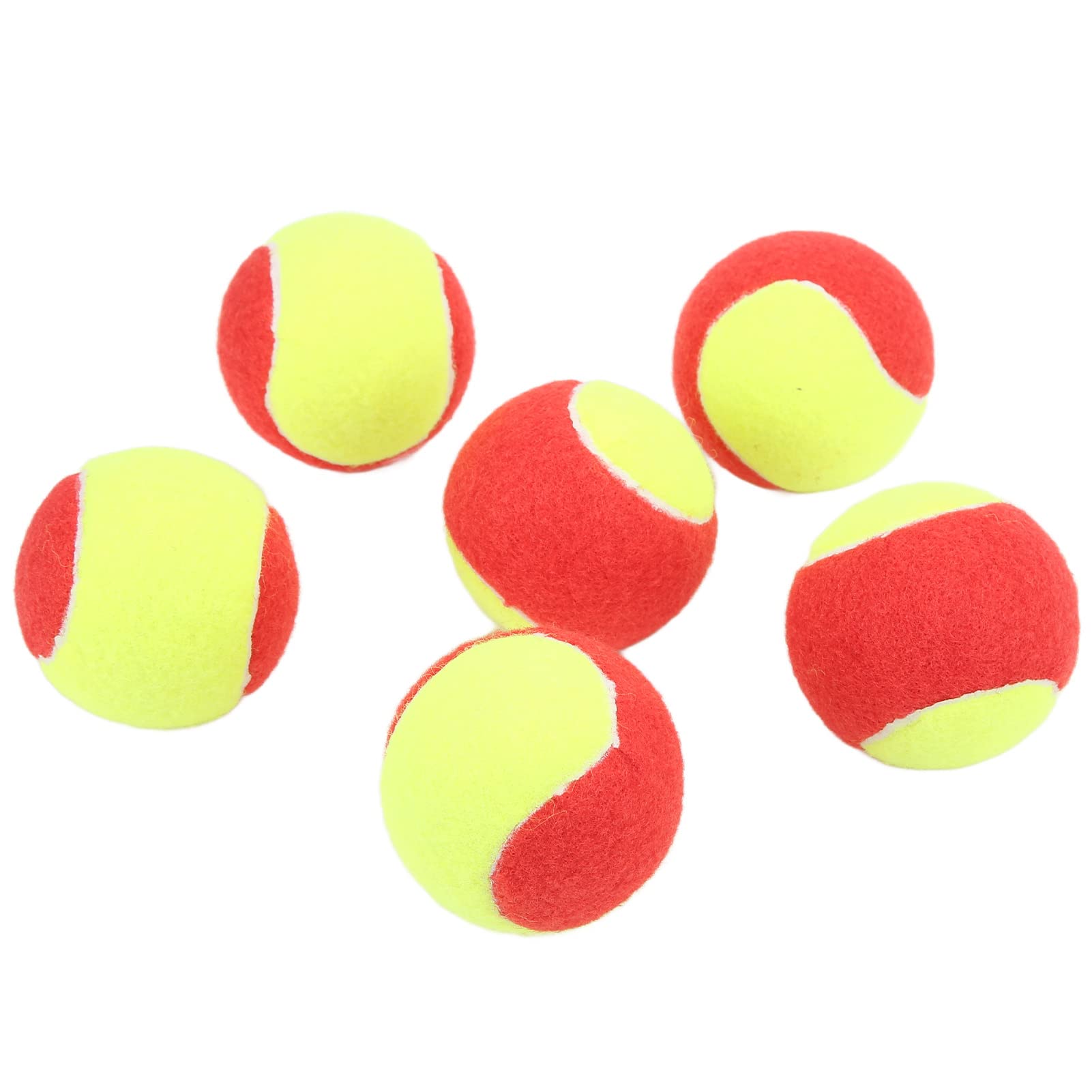 Cryfokt Pressureless Tennis Balls, Kids Tennis Balls Premium Plush Light Weight Natural Rubber for Outdoor for Practice for Training