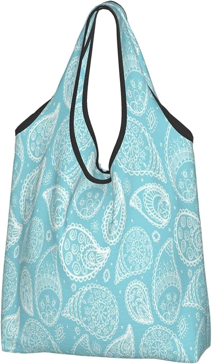 Shopping Bags for Women Reusable Foldaway Tote Shoulder Bags Grocery