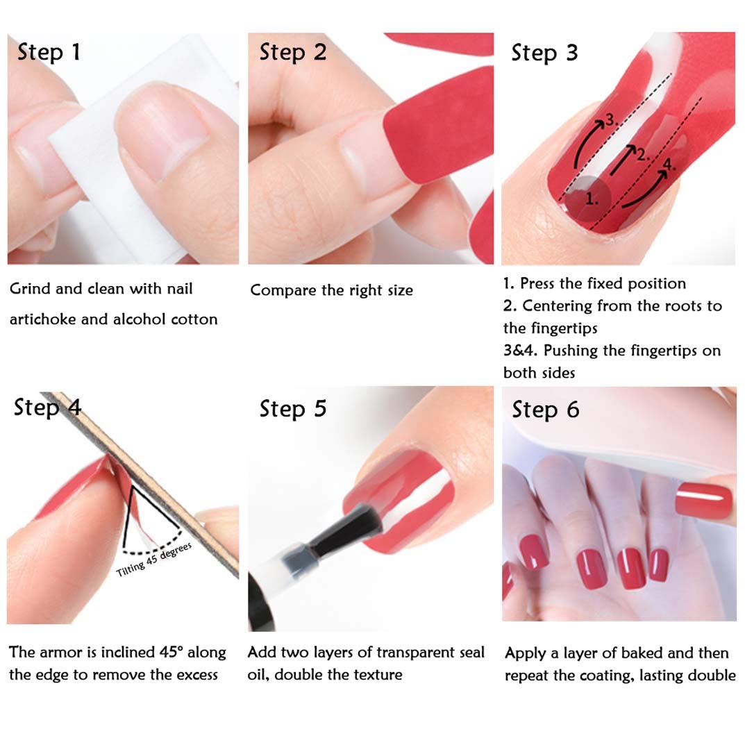 14 Sheets Nail Stickers Glitter Gradient Color Shine Full Wraps Polish Stickers Decal Strips Self-Ashesive Nail Art Sets for Women Girls - Image 6