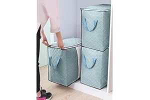 3-Pack Heavy-Duty Storage Bags with Zipper | Waterproof Moving & Travel Storage Organizers | Foldable Reinforced Handles for 