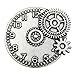 30pcs Antique Silver Mix Skeleton Steampunk Clock Face Watch Gear Cog Wheel Pendant Charms Jewelry Makin for Crafting, Jewelry Findings Making Accessory For DIY Necklace Bracelet M78