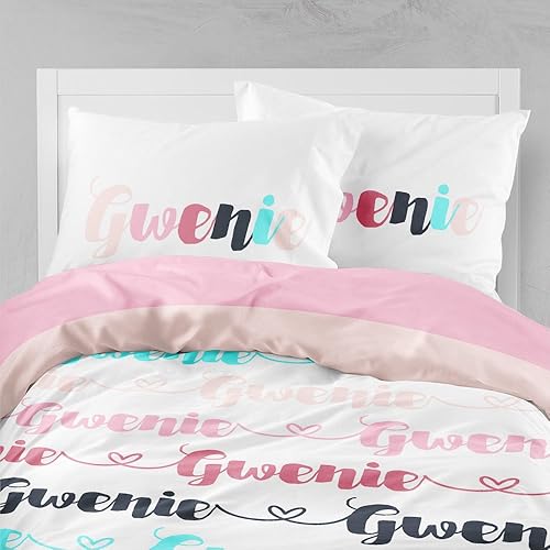 Amazon Com Personalized Bedding Custom Bedspread Pinks And White