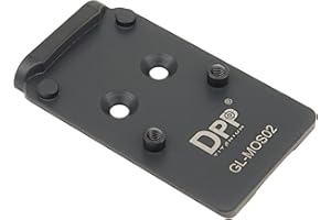 DPP Titanium Adapter Plate Compatible with Glock 17 19 MOS Holosun 407/507C/508T Trijicon RMR/SRO