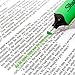 Sharpie Clear View Fluorescent Highlighters, Chisel Tip, Smear Guard Ink (4-Pack, Green)