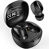 bopmen T06-BK-US Bluetooth 5.1 Earbuds - TWS Earphones with 6mm Drivers, ANC Microphone, 24 Hrs Playback, 100 Hrs Standby, Li